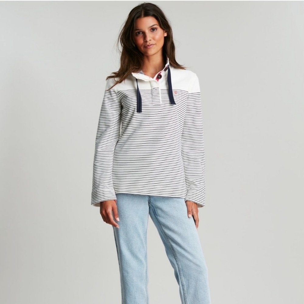 Joules Women’s Saunton Striped Sweatshirt Size 4